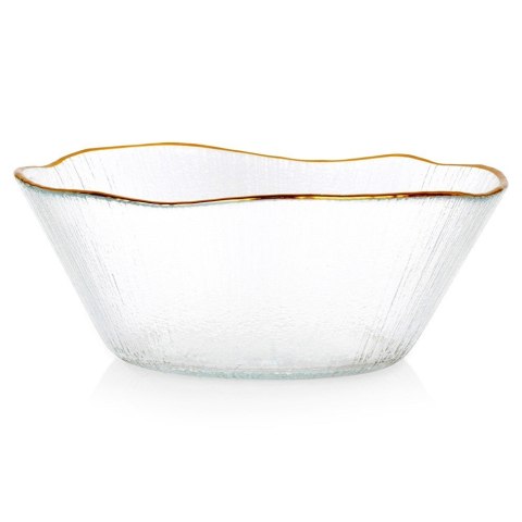 Miska szklana złota do zupy miseczka 15cm 500ml VILDE 139715