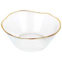 Miska szklana złota do zupy miseczka 15cm 500ml VILDE 139715