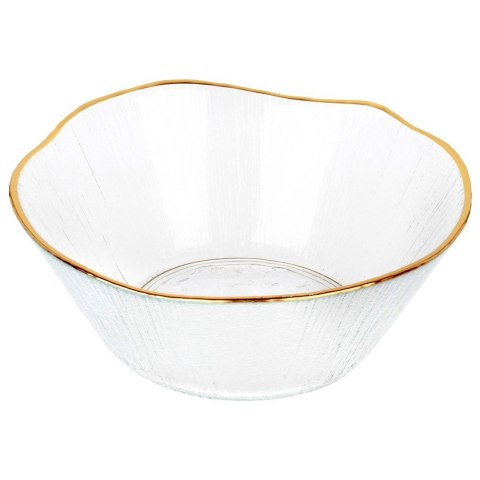 Miska szklana złota do zupy miseczka 15cm 500ml VILDE 139715