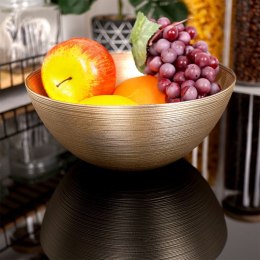 Miska szklana złota na sałatkę przekąski chipsy 21cm 1.7L VILDE 139261