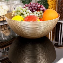 Miska szklana złota na sałatkę przekąski chipsy 28cm 3.6L VILDE 139262