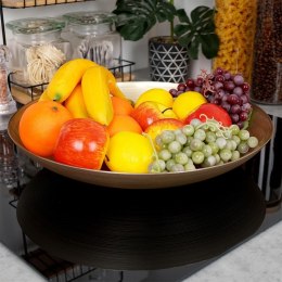 Miska szklana złota na sałatkę przekąski chipsy duża 40cm 6.5L VILDE 139264