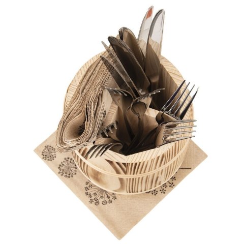 Stojak na sztućce przybory kuchenne drewniany organizer ORION 122972