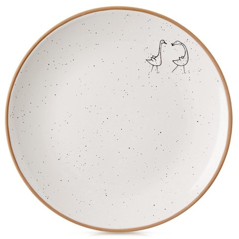 Talerz deserowy ceramiczny beżowy 20cm ORION 129107