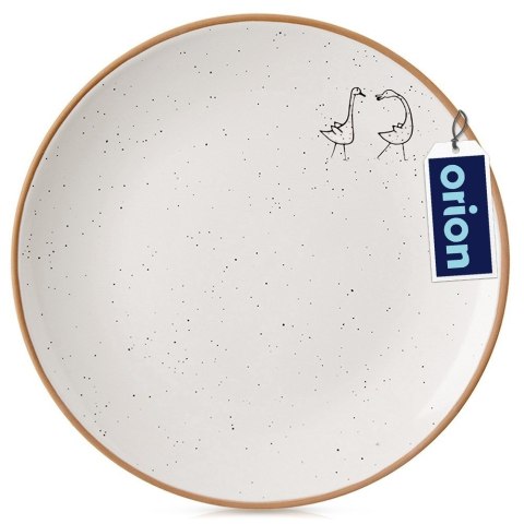 Talerz deserowy ceramiczny beżowy 20cm ORION 129107