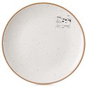 Talerz deserowy ceramiczny beżowy 20cm ORION 129108
