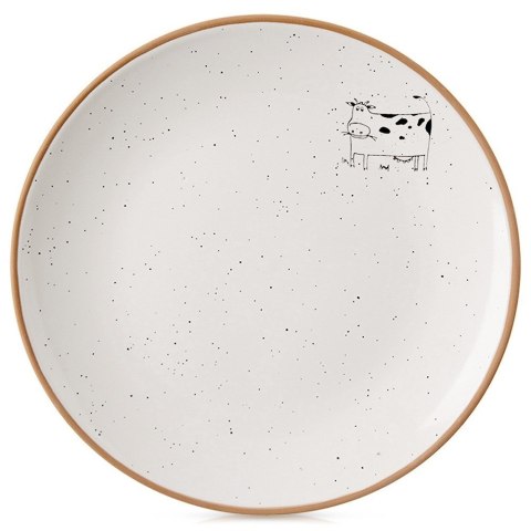 Talerz deserowy ceramiczny beżowy 20cm ORION 129108