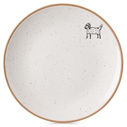 Talerz deserowy ceramiczny beżowy 20cm ORION 129111