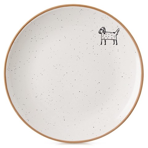Talerz deserowy ceramiczny beżowy 20cm ORION 129111