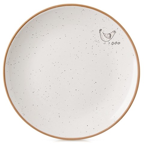 Talerz deserowy ceramiczny beżowy 20cm ORION 129112