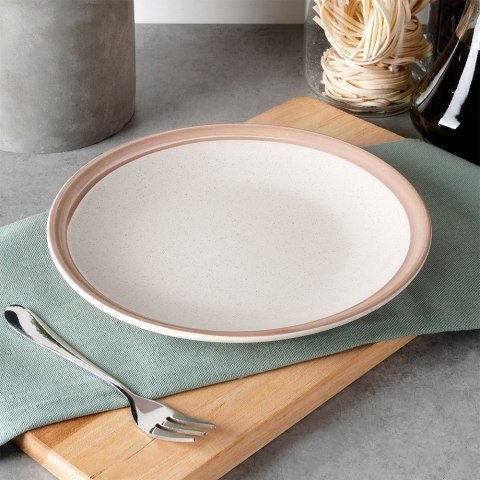 Talerz deserowy ceramiczny beżowy ARTHENA BEIGE 20.5cm NAVA 10-141-081