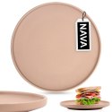 Talerz deserowy ceramiczny beżowy SOHO 20.5cm NAVA 10-099-272
