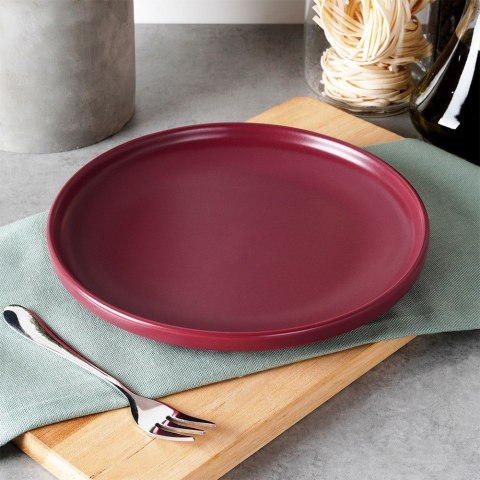 Talerz deserowy ceramiczny bordowy SOHO 20.5cm NAVA 10-099-292