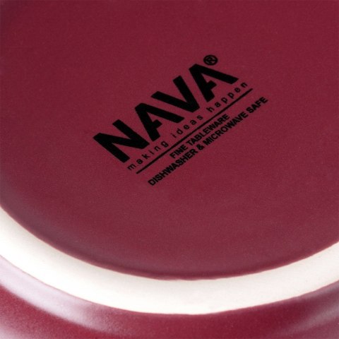 Talerz deserowy ceramiczny bordowy SOHO 20.5cm NAVA 10-099-292