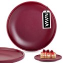 Talerz deserowy ceramiczny bordowy SOHO 20.5cm NAVA 10-099-292
