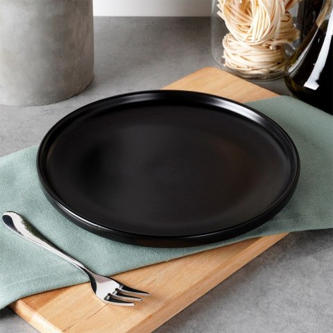 Talerz deserowy ceramiczny czarny SOHO 20.5cm NAVA 10-099-282