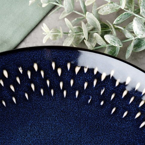Talerz deserowy ceramiczny granatowy 22cm SIAKI COLLECTION 139707