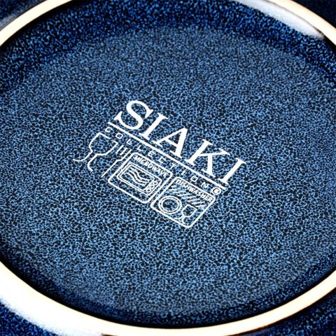 Talerz deserowy ceramiczny granatowy 22cm SIAKI COLLECTION 139707