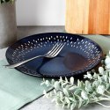 Talerz deserowy ceramiczny granatowy 22cm SIAKI COLLECTION 139707