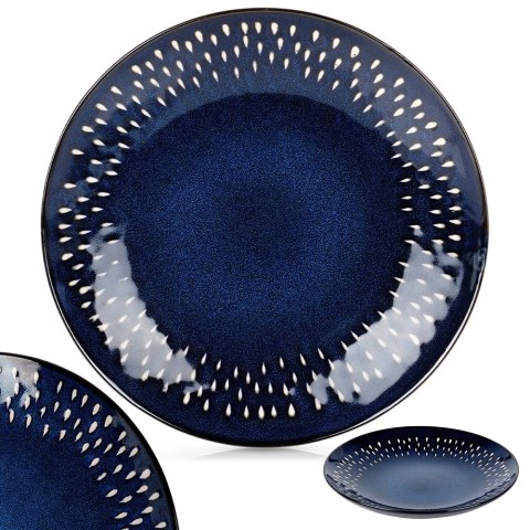 Talerz deserowy ceramiczny granatowy 22cm SIAKI COLLECTION 139707