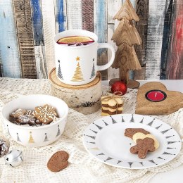 Talerz deserowy porcelanowy CHOINKA 20cm ORION 129583