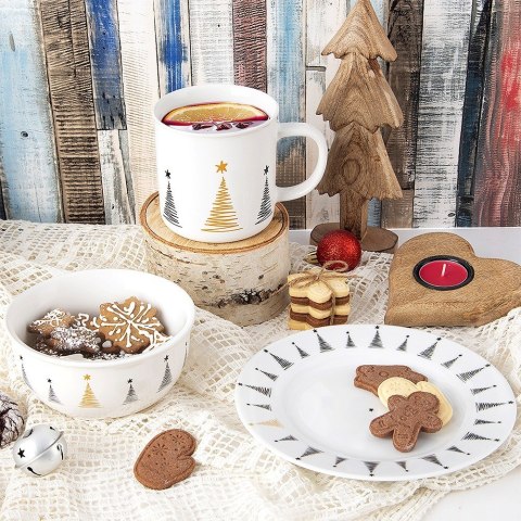 Talerz deserowy porcelanowy CHOINKA 20cm ORION 129583