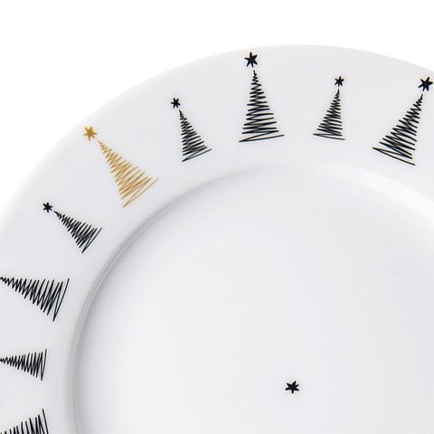 Talerz deserowy porcelanowy CHOINKA 20cm ORION 129583