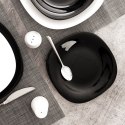 Talerz deserowy szklany czarny LUNA 20.5x20.5x1.8cm ORION 129549