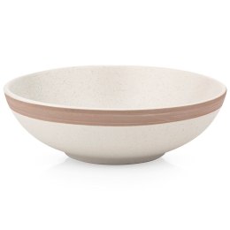 Talerz obiadowy głęboki ceramiczny beżowy ARTHENA BEIGE 20cm 900ml NAVA 10-141-082