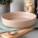 Talerz obiadowy głęboki ceramiczny beżowy SOHO 21.5cm 1L NAVA 10-099-273