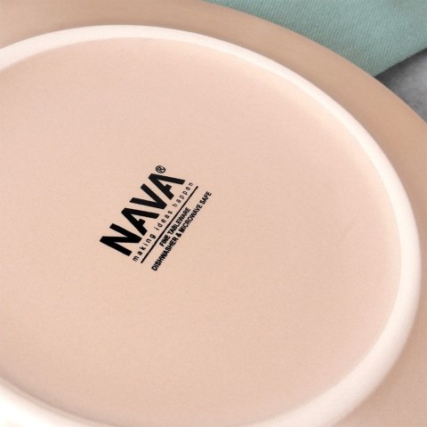 Talerz obiadowy głęboki ceramiczny beżowy SOHO 21.5cm 1L NAVA 10-099-273