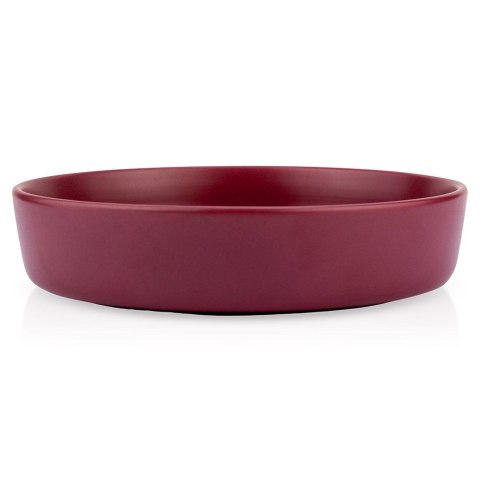 Talerz obiadowy głęboki ceramiczny bordowy SOHO 21.5cm 1L NAVA 10-099-293
