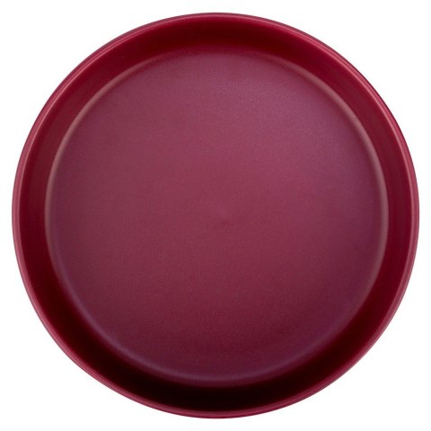 Talerz obiadowy głęboki ceramiczny bordowy SOHO 21.5cm 1L NAVA 10-099-293