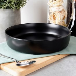 Talerz obiadowy głęboki ceramiczny czarny SOHO 21.5cm 1L NAVA 10-099-283