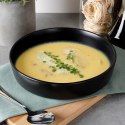 Talerz obiadowy głęboki ceramiczny czarny SOHO 21.5cm 1L NAVA 10-099-283