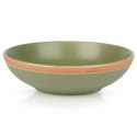 Talerz obiadowy głęboki ceramiczny zielony ARTHENA GREEN 20cm 900ml NAVA 10-141-062