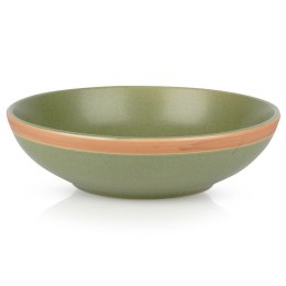 Talerz obiadowy głęboki ceramiczny zielony ARTHENA GREEN 20cm 900ml NAVA 10-141-062