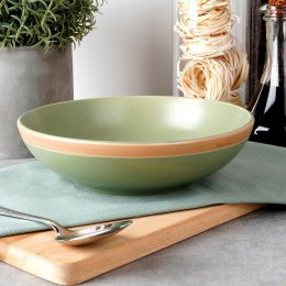 Talerz obiadowy głęboki ceramiczny zielony ARTHENA GREEN 20cm 900ml NAVA 10-141-062