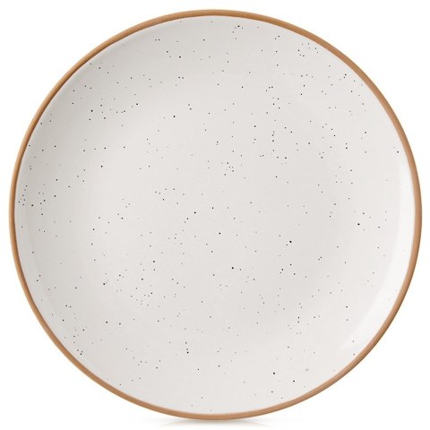 Talerz obiadowy płytki ceramiczny beżowy 27cm ORION 129113
