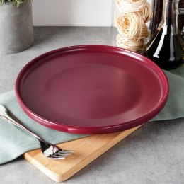 Talerz obiadowy płytki ceramiczny bordowy SOHO 27cm NAVA 10-099-291