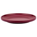 Talerz obiadowy płytki ceramiczny bordowy SOHO 27cm NAVA 10-099-291