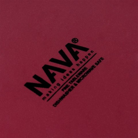 Talerz obiadowy płytki ceramiczny bordowy SOHO 27cm NAVA 10-099-291