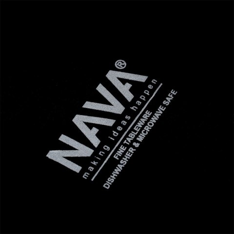 Talerz obiadowy płytki ceramiczny czarny SOHO 27cm NAVA 10-099-281