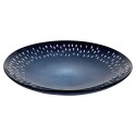 Talerz obiadowy płytki ceramiczny granatowy 28cm SIAKI COLLECTION 139708