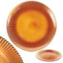 Talerz obiadowy płytki szklany bursztynowy 28cm VILDE 139730