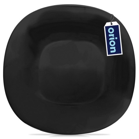 Talerz obiadowy płytki szklany czarny LUNA 26.5cm ORION 129547
