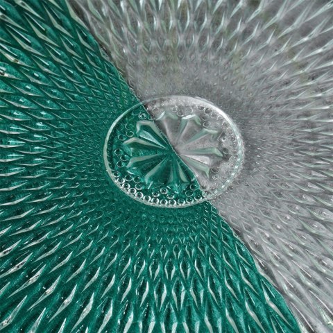 Talerz obiadowy szklany patera 25cm VILDE 139652