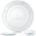Talerz obiadowy szklany patera 25cm VILDE 139652