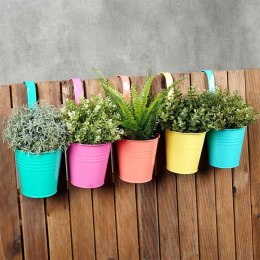 Doniczka balkonowa metalowa 5 szt. VILDE 339421