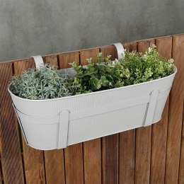 Doniczka balkonowa metalowa szara 51,5 cm VILDE 339409